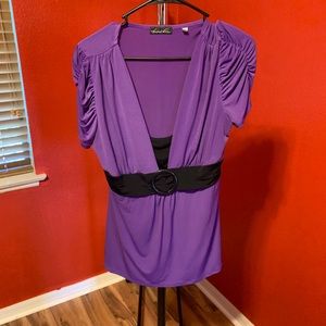 Cute Purple Top Size L